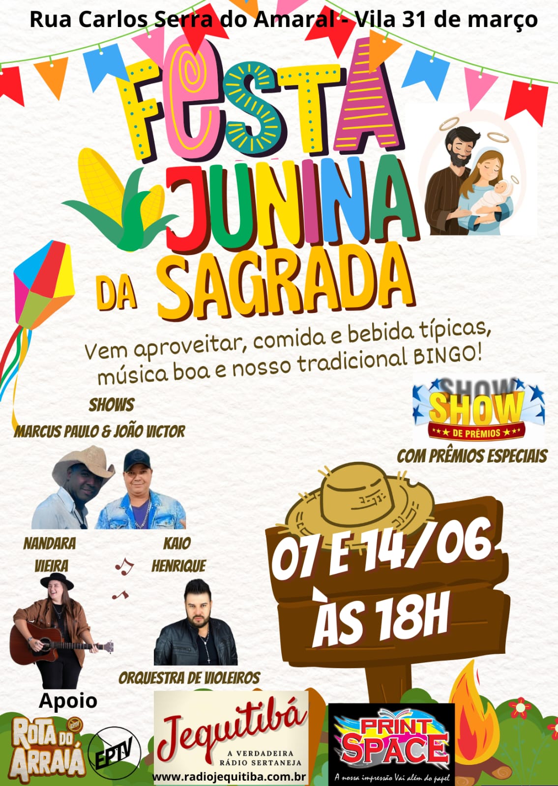 Arraiá da Sagrada